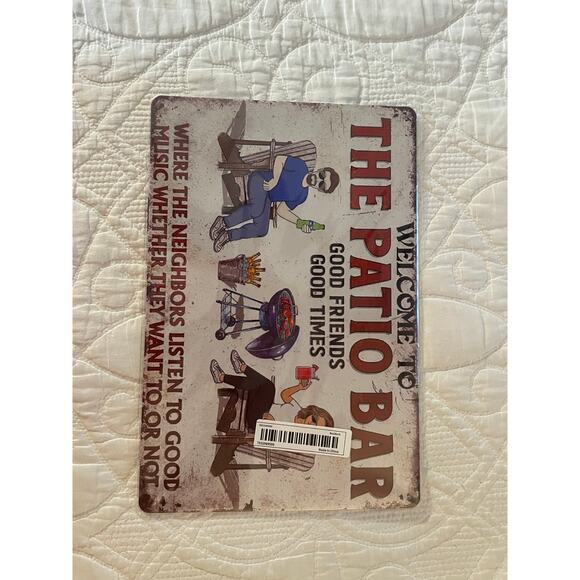 Welcome To The Patio Bar wall plaque - Picture 3 of 5